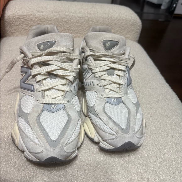 New Balance Off-White and Light Gray Sneakers - Picture 2 of 4